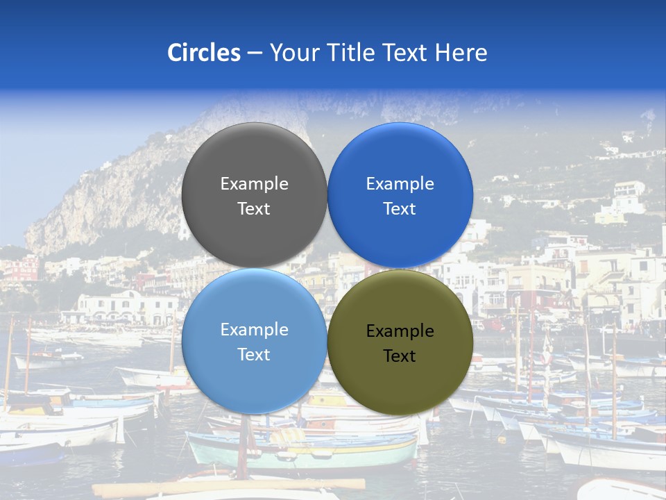 There Are Lots Of Boats On The Quay PowerPoint Template