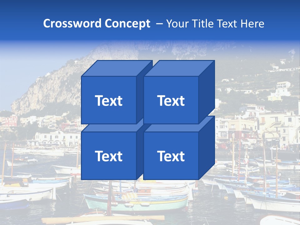 There Are Lots Of Boats On The Quay PowerPoint Template