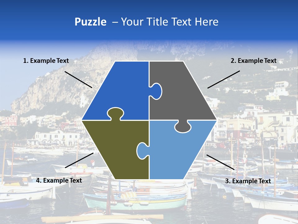 There Are Lots Of Boats On The Quay PowerPoint Template