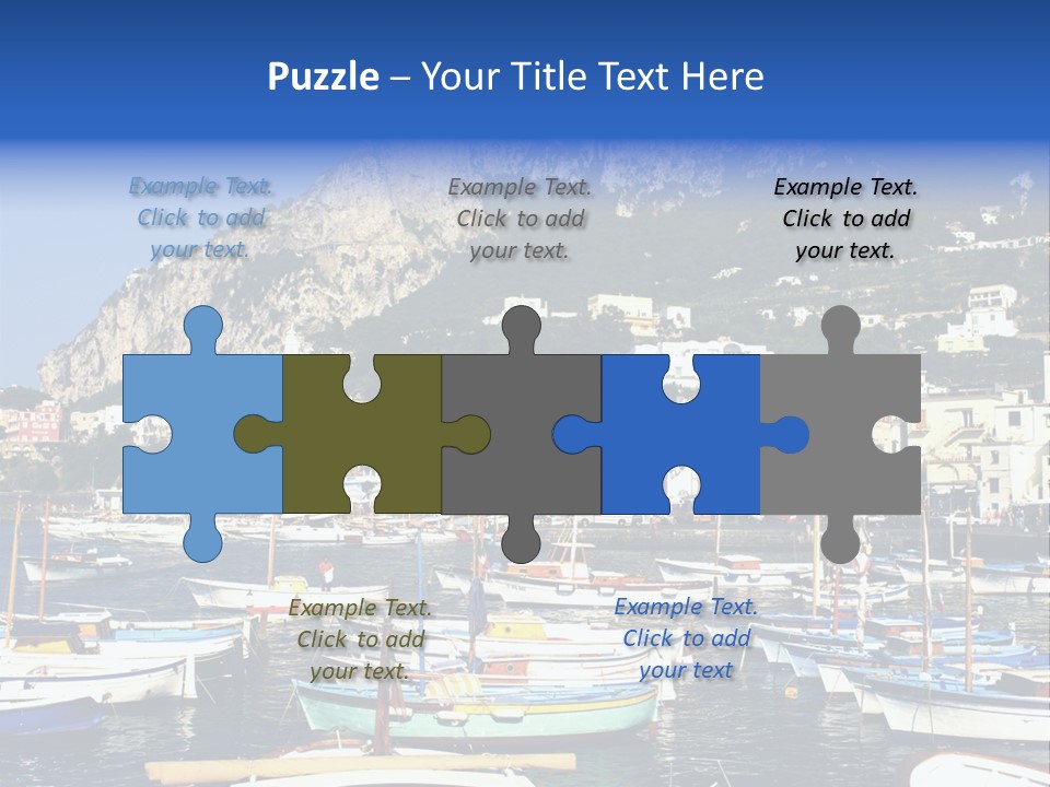 There Are Lots Of Boats On The Quay PowerPoint Template