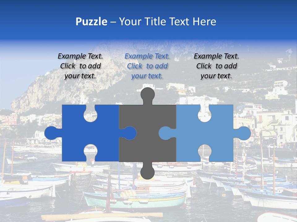 There Are Lots Of Boats On The Quay PowerPoint Template