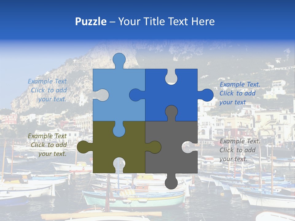 There Are Lots Of Boats On The Quay PowerPoint Template