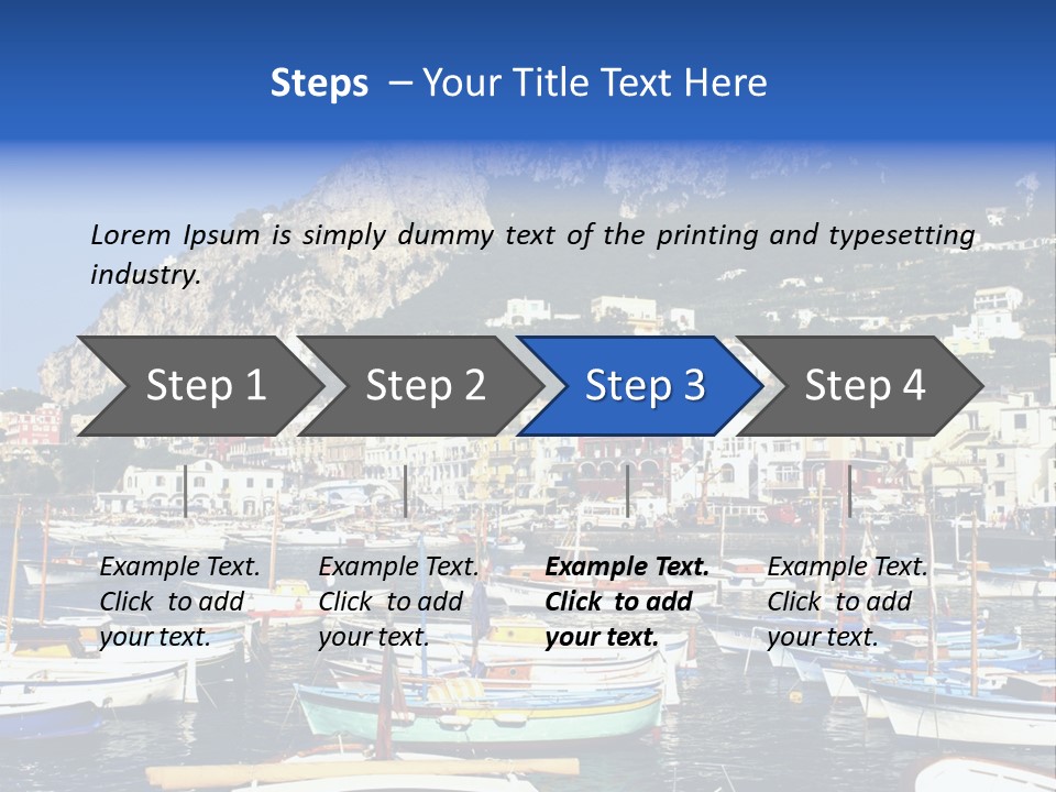 There Are Lots Of Boats On The Quay PowerPoint Template
