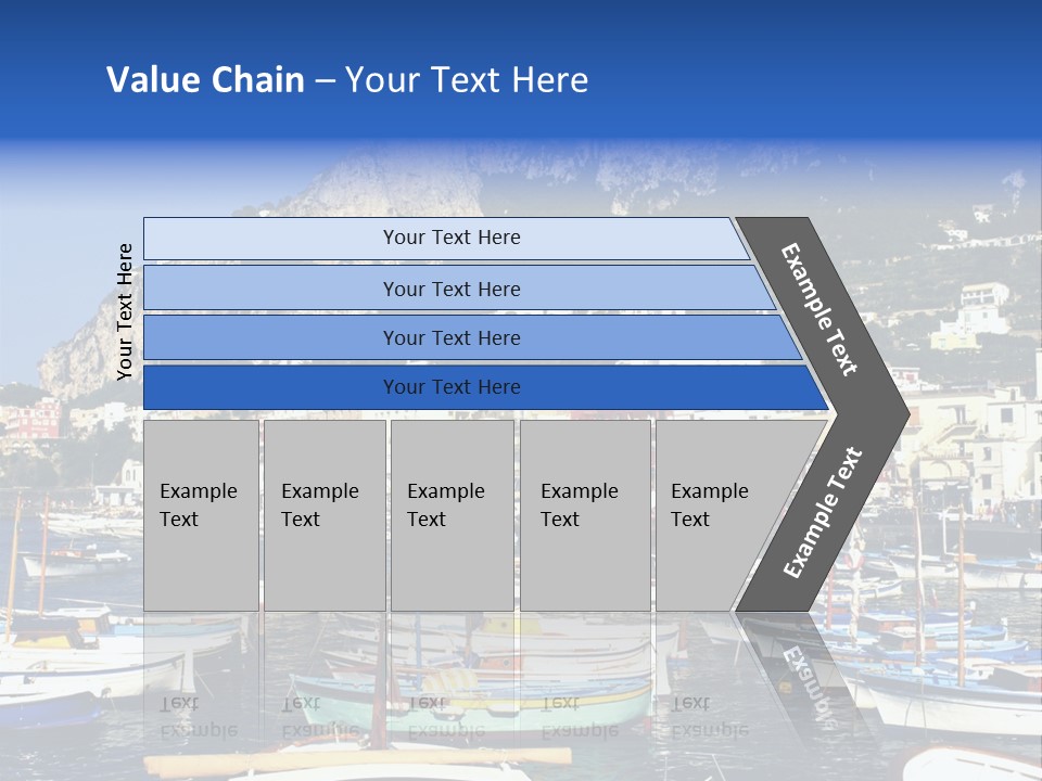 There Are Lots Of Boats On The Quay PowerPoint Template