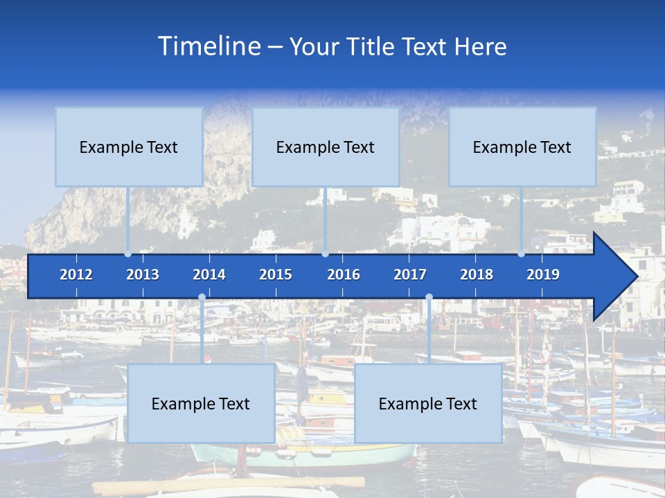 There Are Lots Of Boats On The Quay PowerPoint Template