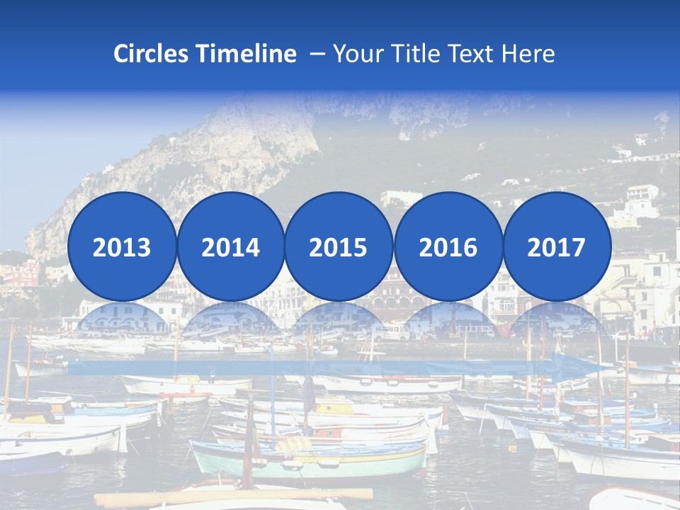 There Are Lots Of Boats On The Quay PowerPoint Template