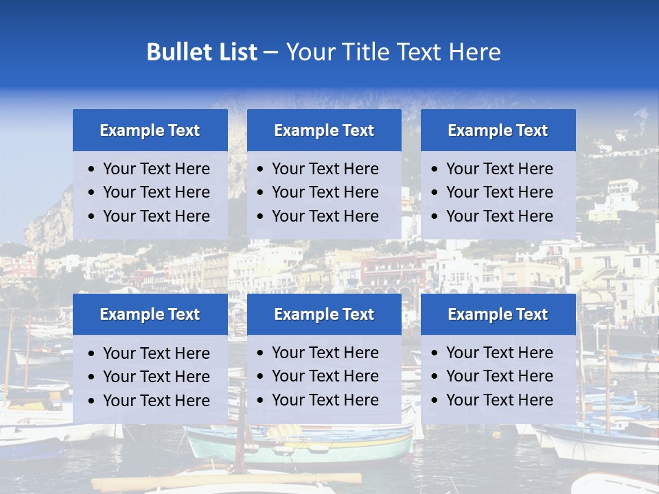 There Are Lots Of Boats On The Quay PowerPoint Template