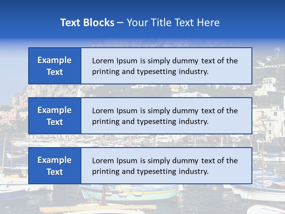 There Are Lots Of Boats On The Quay PowerPoint Template