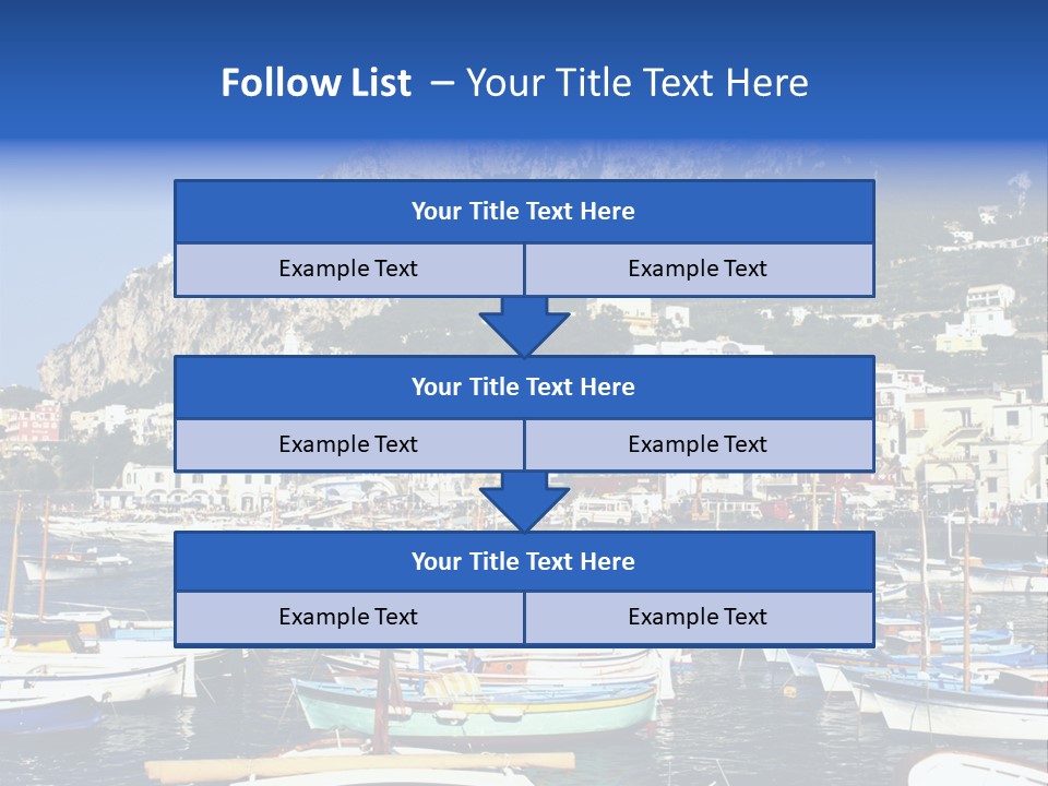 There Are Lots Of Boats On The Quay PowerPoint Template