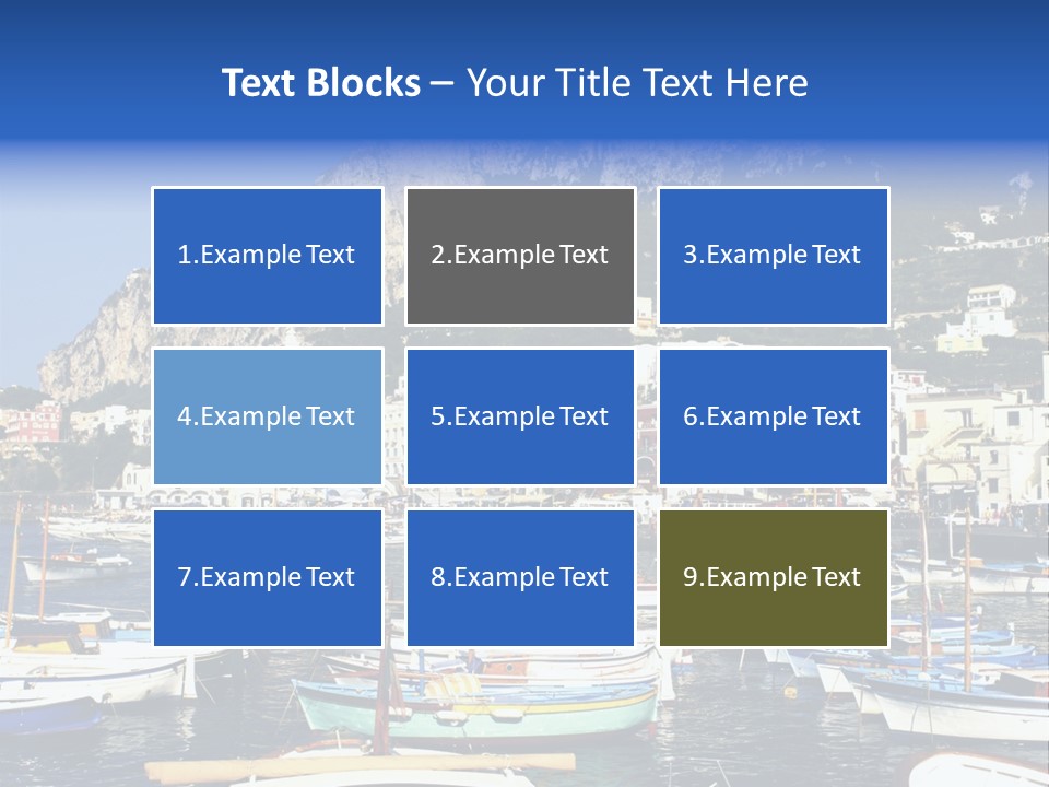 There Are Lots Of Boats On The Quay PowerPoint Template