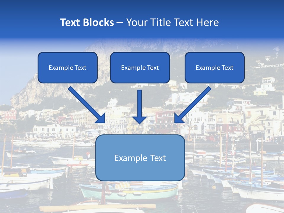 There Are Lots Of Boats On The Quay PowerPoint Template