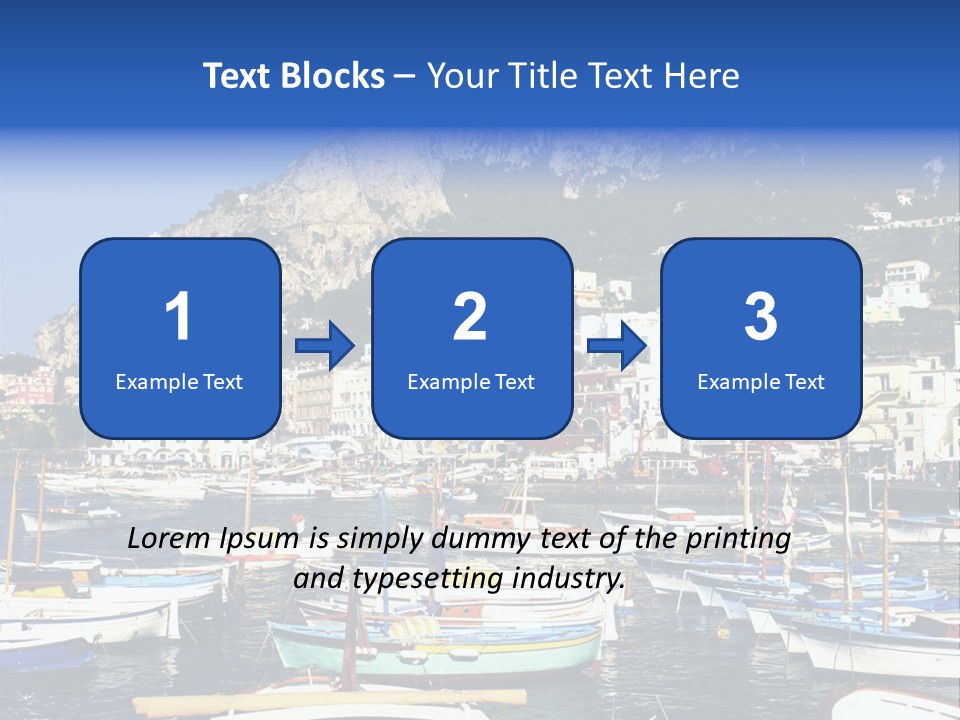 There Are Lots Of Boats On The Quay PowerPoint Template