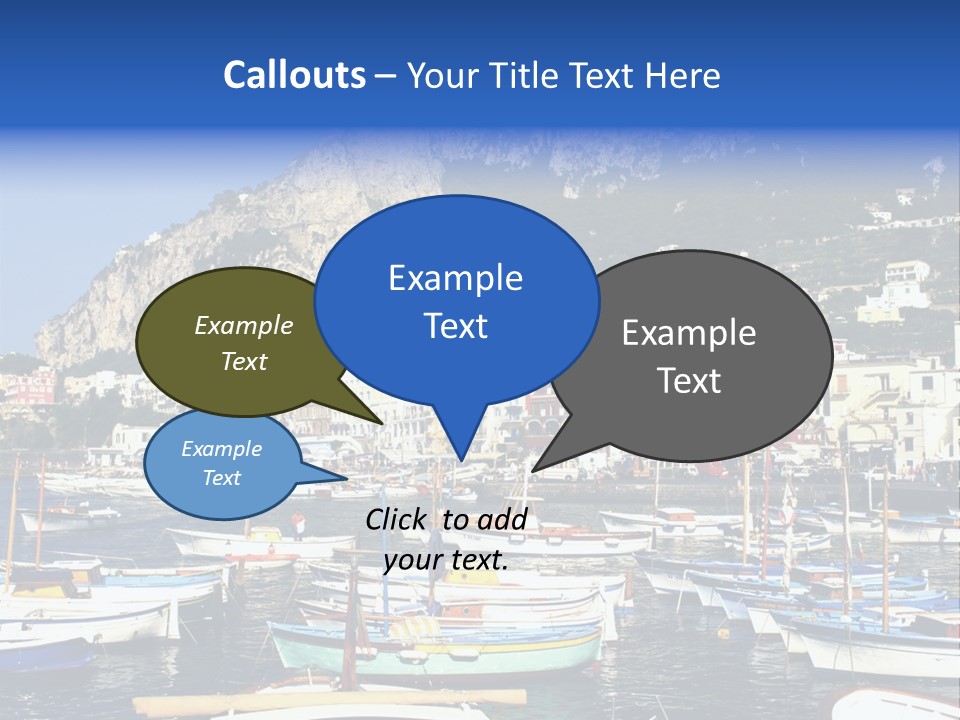 There Are Lots Of Boats On The Quay PowerPoint Template