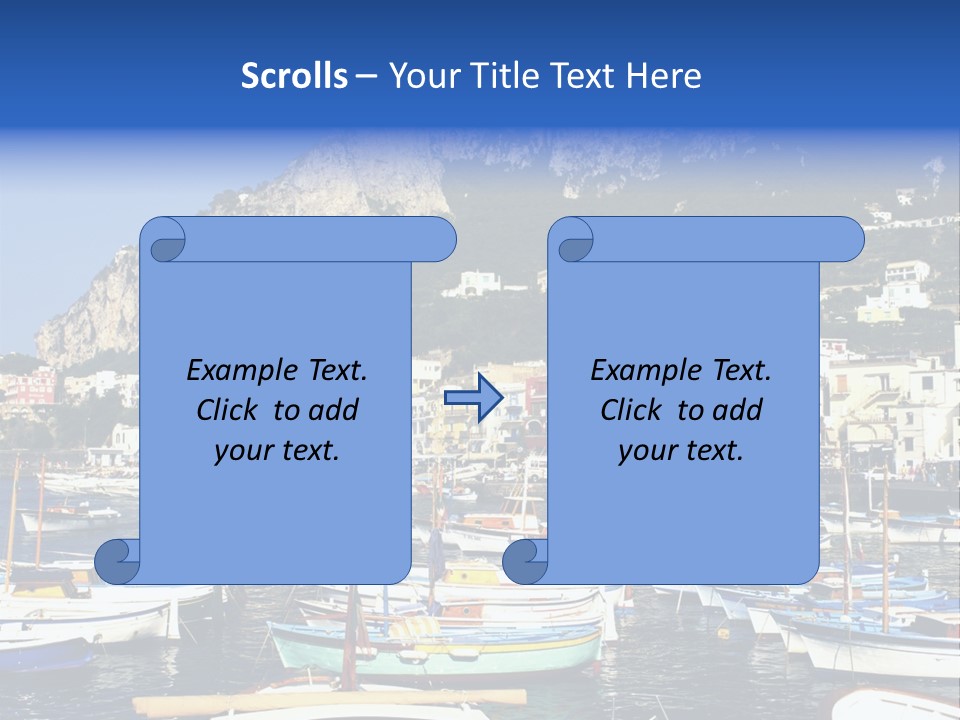 There Are Lots Of Boats On The Quay PowerPoint Template