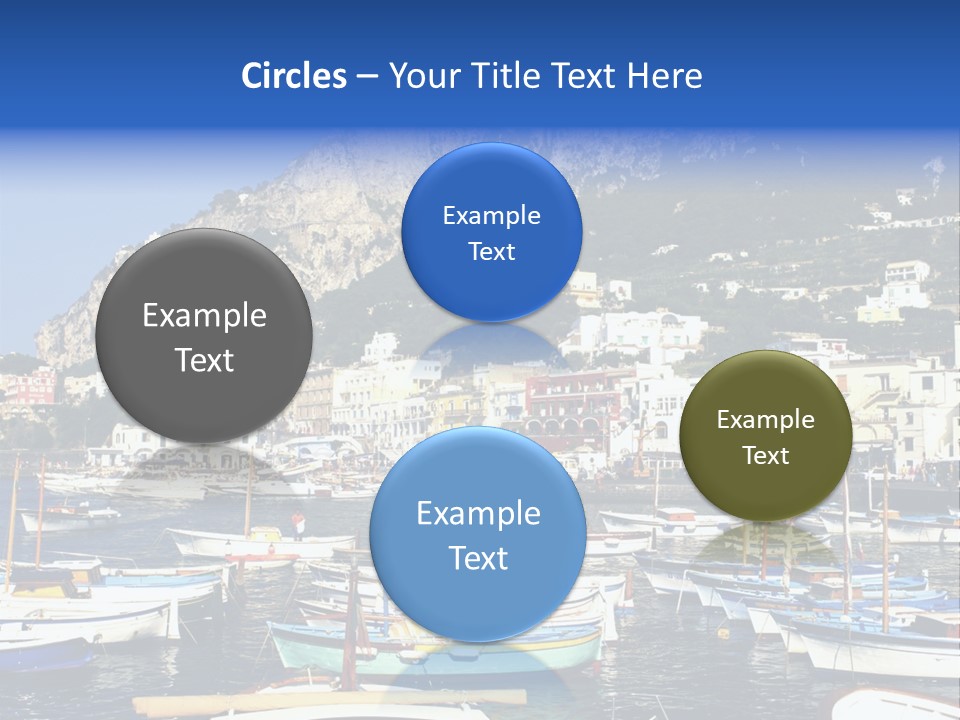 There Are Lots Of Boats On The Quay PowerPoint Template