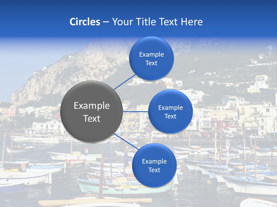 There Are Lots Of Boats On The Quay PowerPoint Template