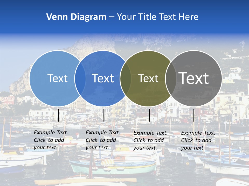 There Are Lots Of Boats On The Quay PowerPoint Template