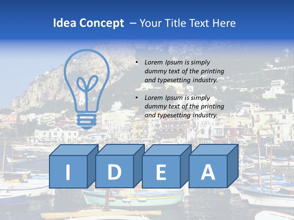 There Are Lots Of Boats On The Quay PowerPoint Template