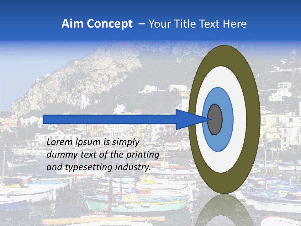 There Are Lots Of Boats On The Quay PowerPoint Template