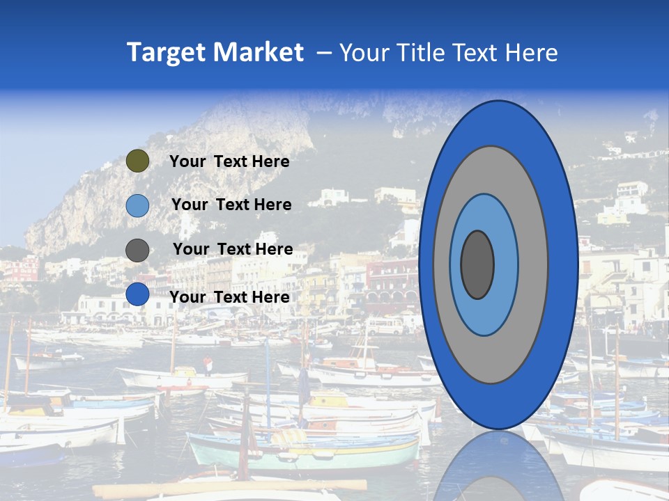 There Are Lots Of Boats On The Quay PowerPoint Template