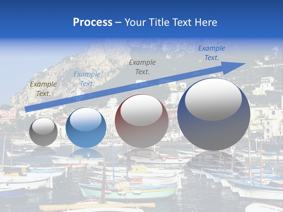 There Are Lots Of Boats On The Quay PowerPoint Template