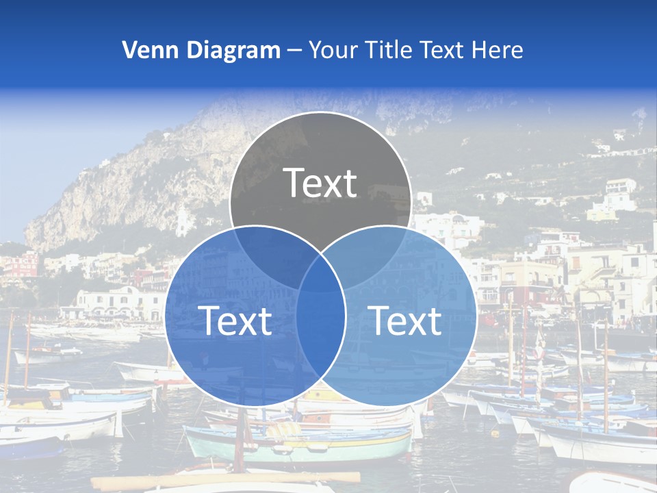 There Are Lots Of Boats On The Quay PowerPoint Template