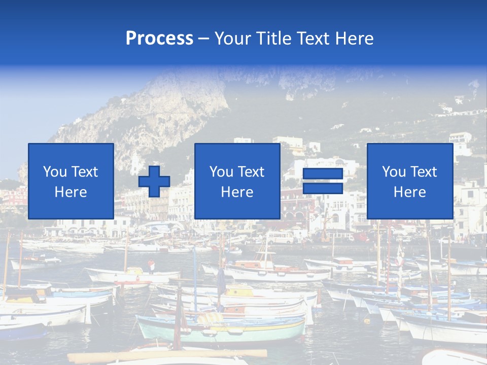 There Are Lots Of Boats On The Quay PowerPoint Template