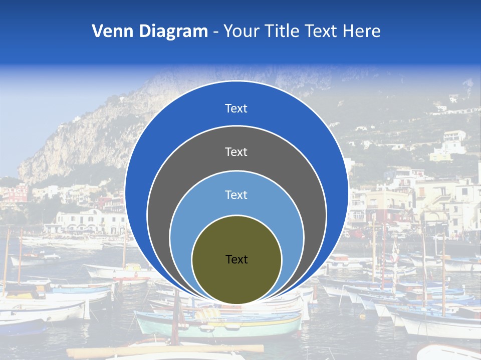 There Are Lots Of Boats On The Quay PowerPoint Template