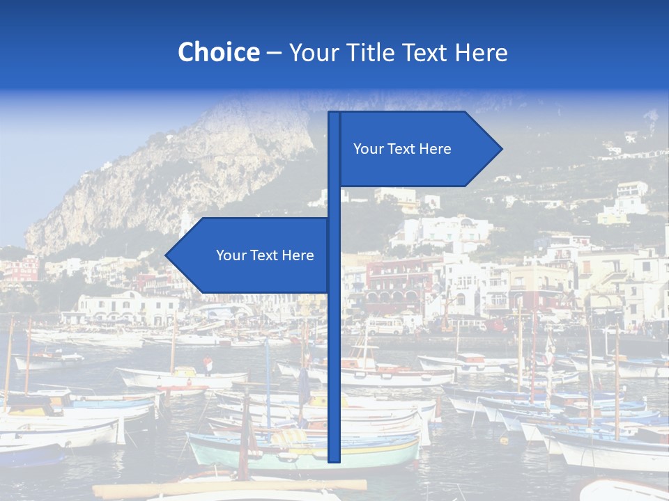 There Are Lots Of Boats On The Quay PowerPoint Template