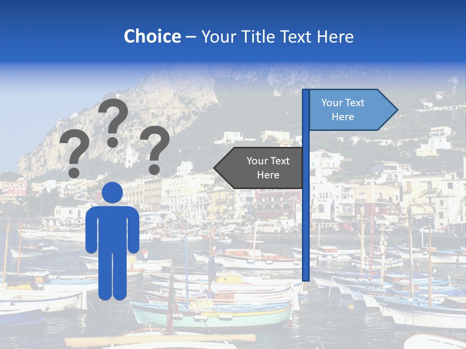 There Are Lots Of Boats On The Quay PowerPoint Template