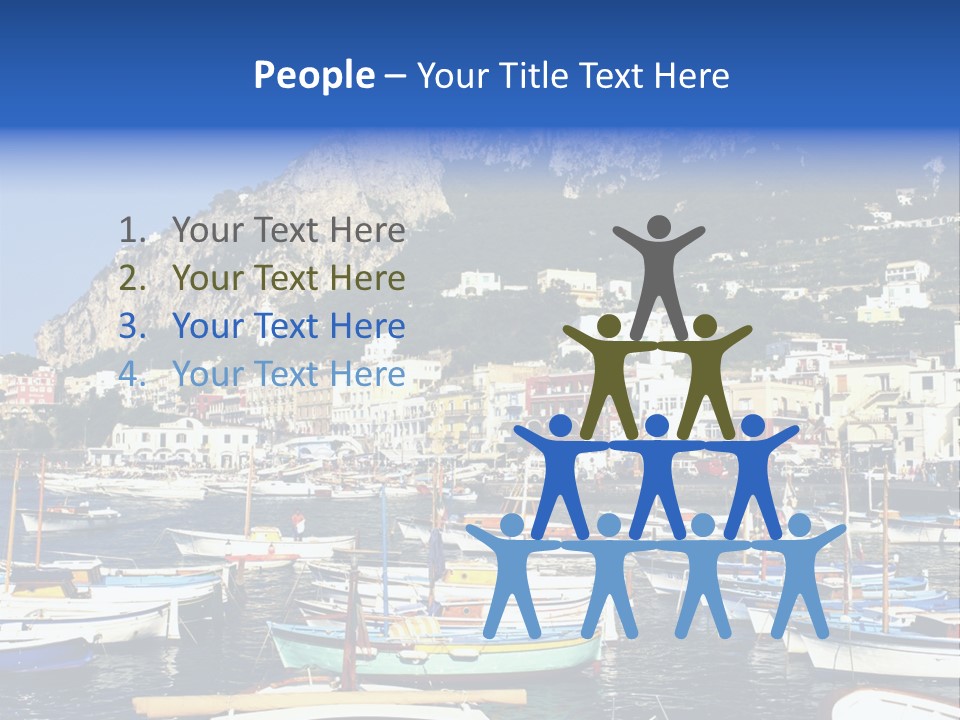 There Are Lots Of Boats On The Quay PowerPoint Template