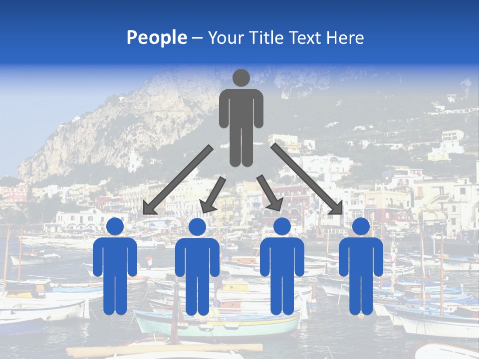 There Are Lots Of Boats On The Quay PowerPoint Template