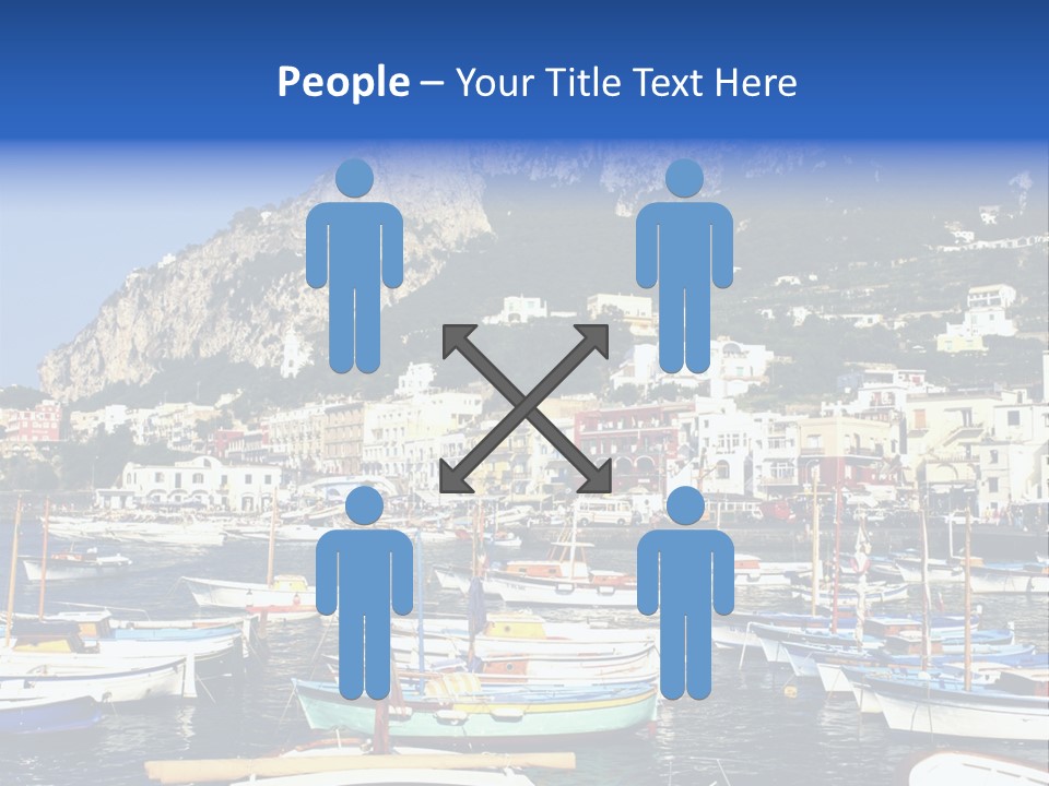 There Are Lots Of Boats On The Quay PowerPoint Template