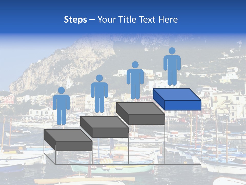 There Are Lots Of Boats On The Quay PowerPoint Template