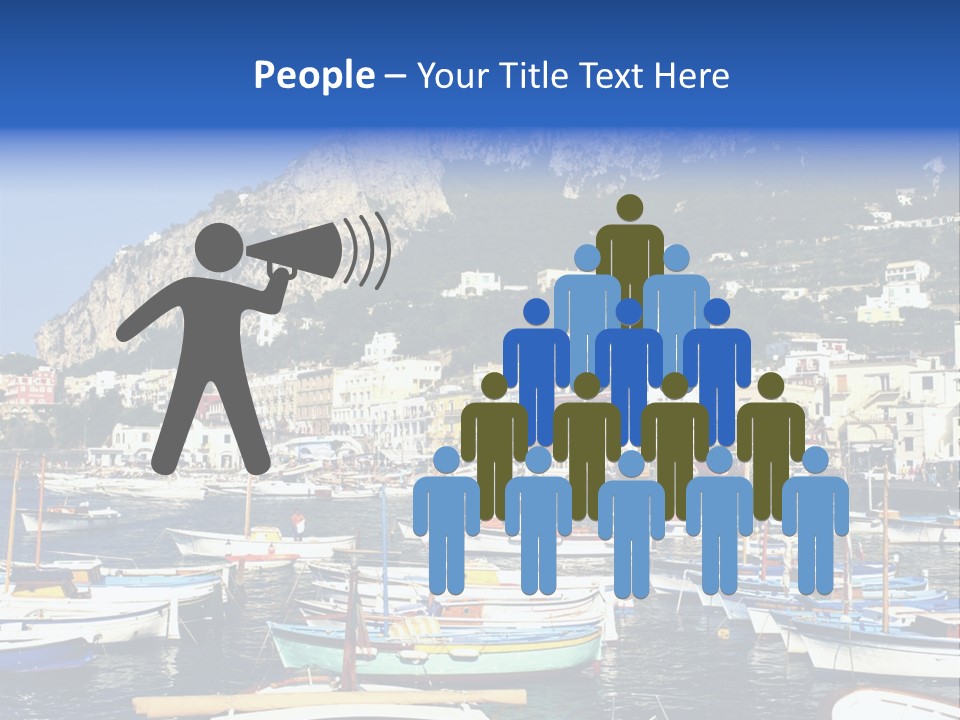 There Are Lots Of Boats On The Quay PowerPoint Template