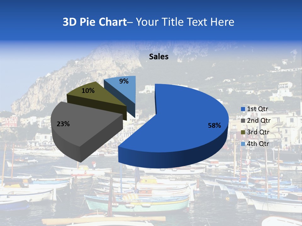 There Are Lots Of Boats On The Quay PowerPoint Template