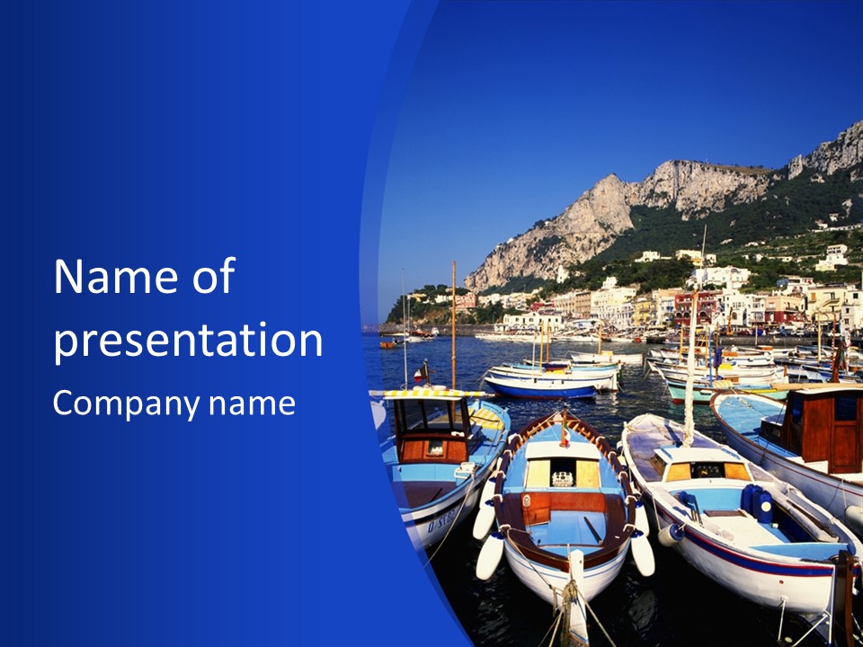 Boat Dock PowerPoint Template