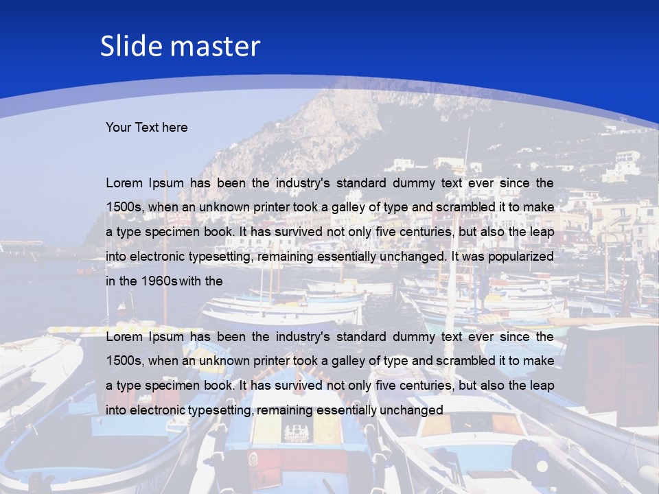 Boat Dock PowerPoint Template
