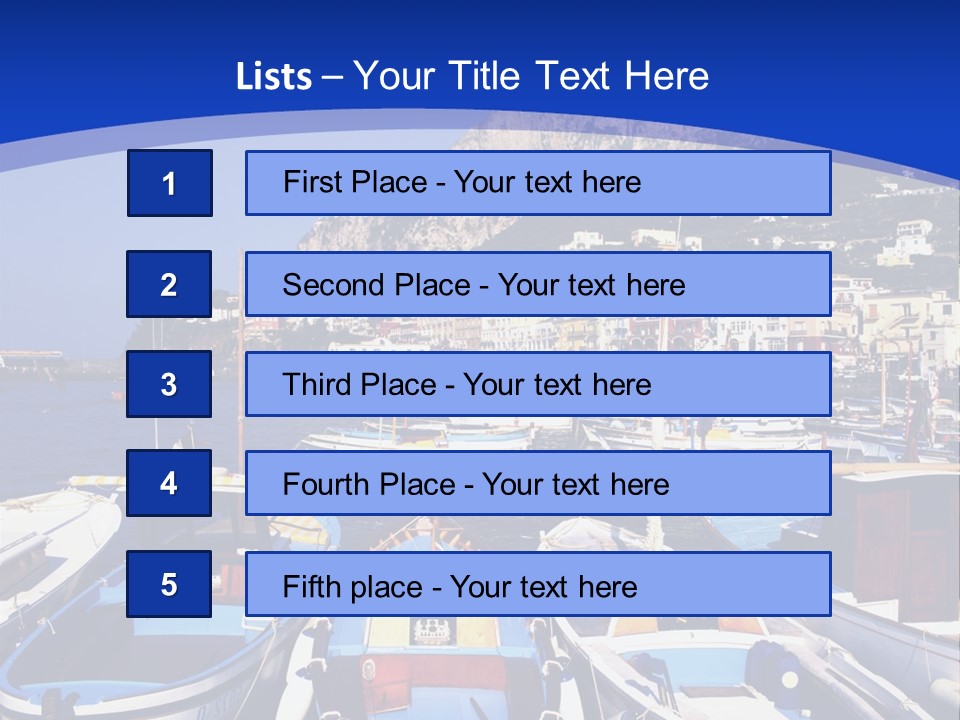 Boat Dock PowerPoint Template