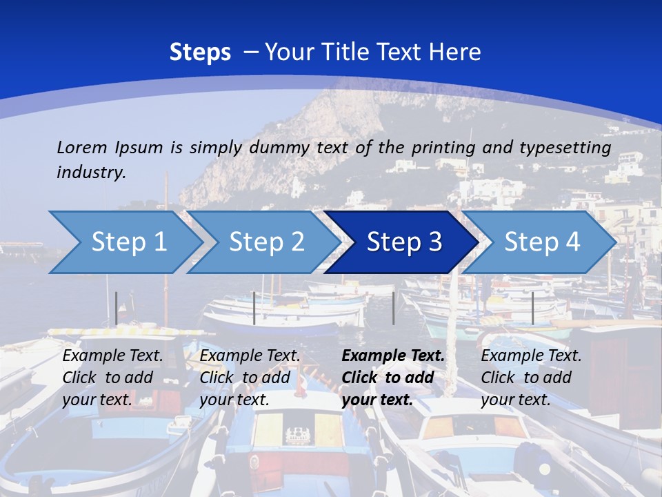 Boat Dock PowerPoint Template