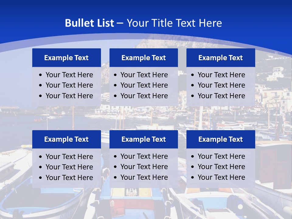 Boat Dock PowerPoint Template