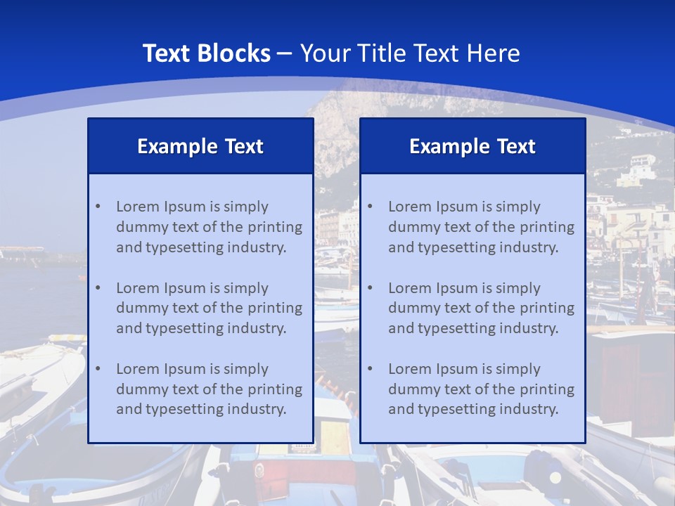 Boat Dock PowerPoint Template