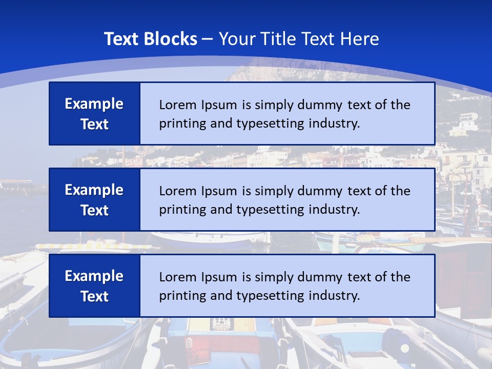Boat Dock PowerPoint Template