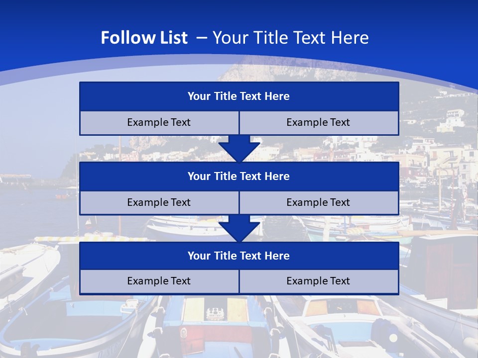 Boat Dock PowerPoint Template