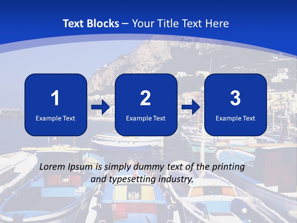 Boat Dock PowerPoint Template
