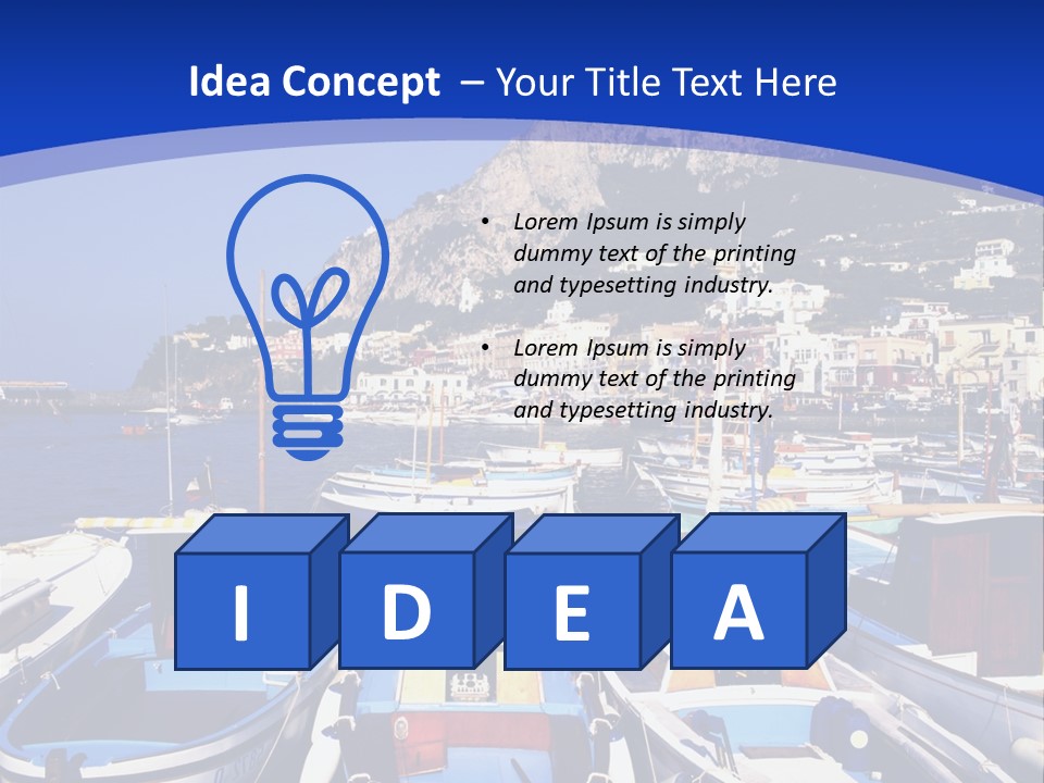 Boat Dock PowerPoint Template