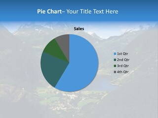 Green Spring Mountain View PowerPoint Template