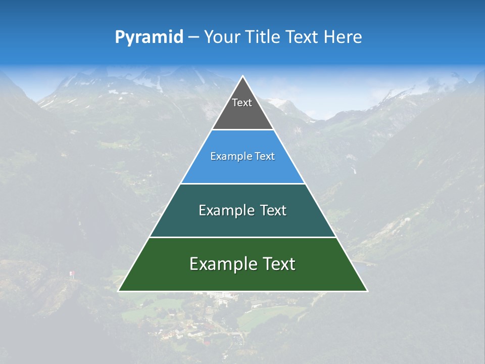 Green Spring Mountain View PowerPoint Template