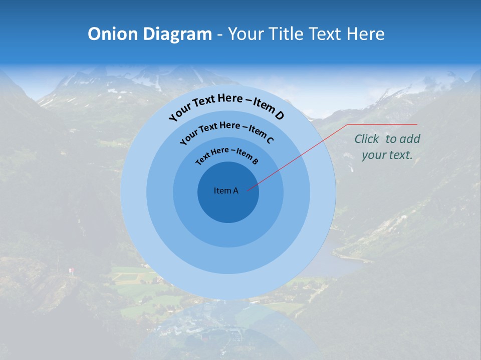 Green Spring Mountain View PowerPoint Template