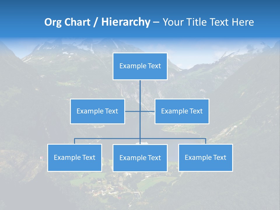 Green Spring Mountain View PowerPoint Template